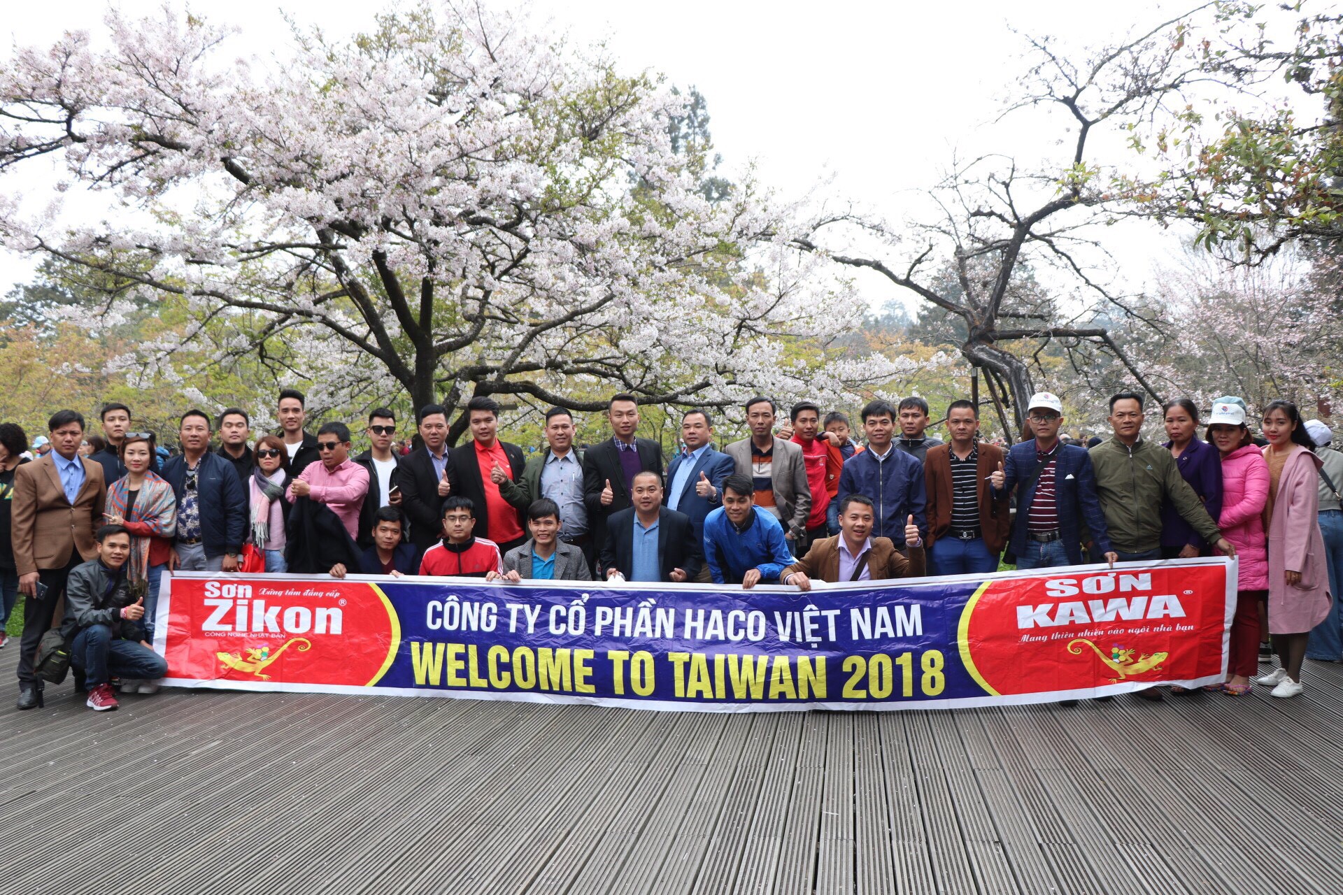 CÁC NPP SƠN ZIKON , KAWA THĂM QUAN VÀ DU LỊCH TẠI ĐÀI LOAN MÙA XUÂN 2018