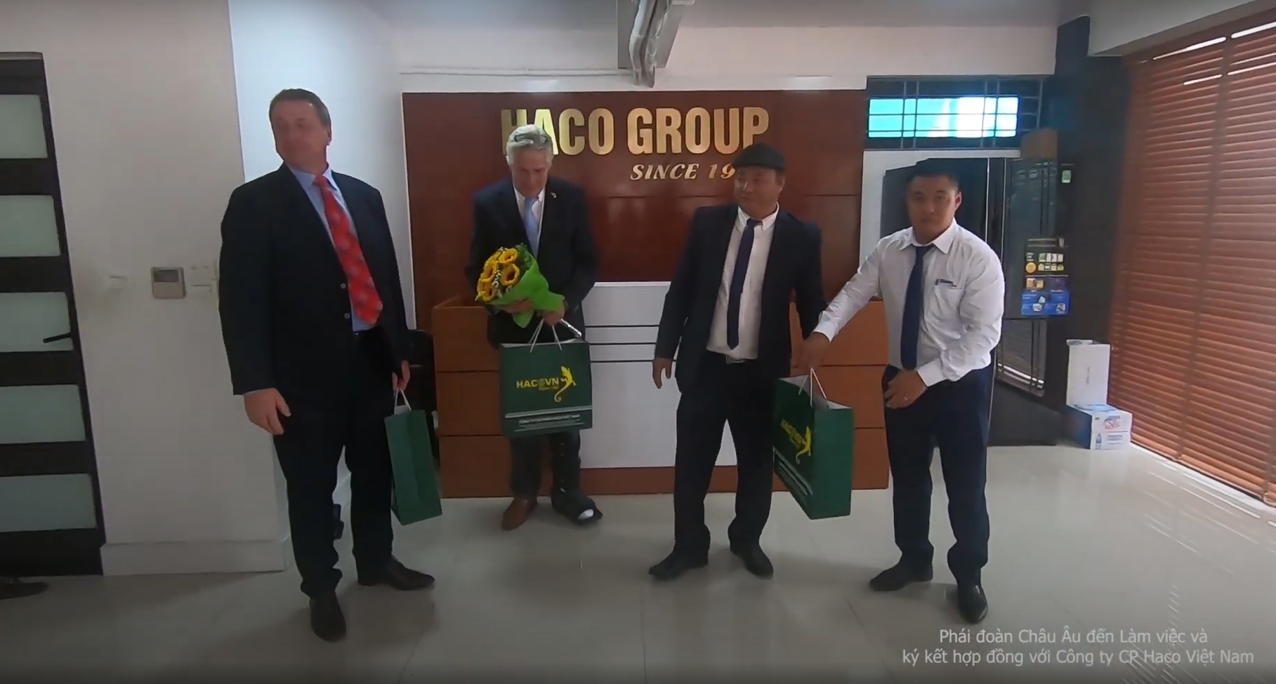 Đối tác liên minh Châu Âu thăm và làm việc tại tập đoàn HACOVIETNAM năm 2019